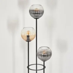 Koyoto Lampadaire Noir, 3 lumières