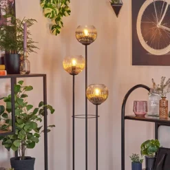 Koyoto Lampadaire Noir, 3 lumières