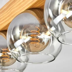 Koyoto Plafonnier, Boule lumineuse Écru, Noir, 4 lumières