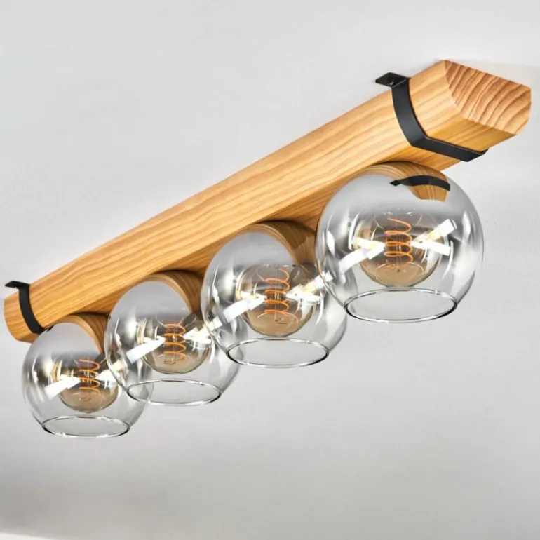 Koyoto Plafonnier, Boule lumineuse Écru, Noir, 4 lumières