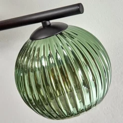 Koyoto Plafonnier, Boule lumineuse Bleu, Vert, Cuivré, 4 lumières