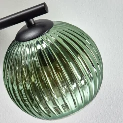 Koyoto Plafonnier, Boule lumineuse Bleu, Vert, Cuivré, 3 lumières