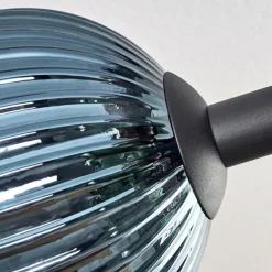 Koyoto Plafonnier, Boule lumineuse Bleu, Vert, Cuivré, 6 lumières