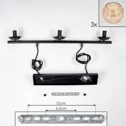 Koyoto Suspension, Boule lumineuse, Suspension Ambre, 3 lumières