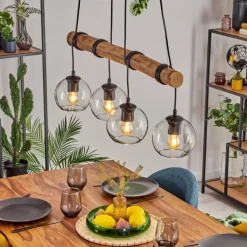 Koyoto Suspension, Boule lumineuse, Suspension Écru, Noir, 4 lumières