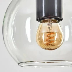 Koyoto Suspension, Boule lumineuse, Suspension Écru, Noir, 4 lumières