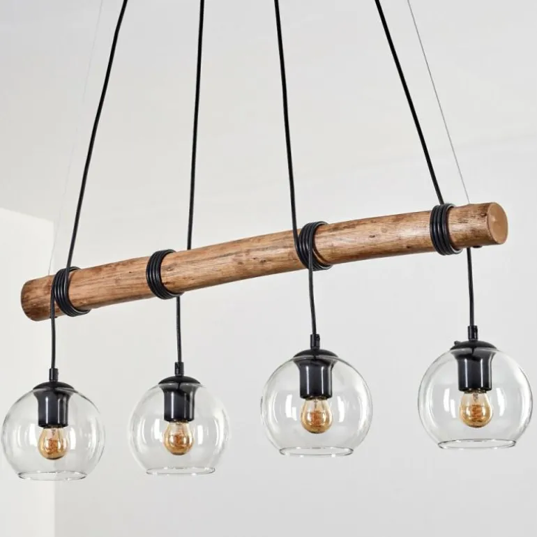 Koyoto Suspension, Boule lumineuse, Suspension Écru, Noir, 4 lumières