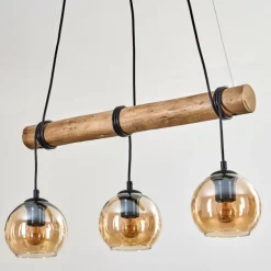 Koyoto Suspension, Boule lumineuse, Suspension Écru, Noir, 3 lumières