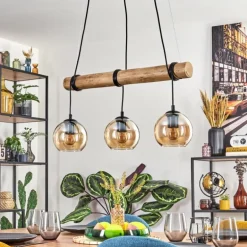 Koyoto Suspension, Boule lumineuse, Suspension Écru, Noir, 3 lumières