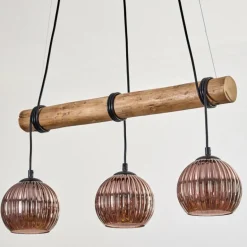 Koyoto Suspension, Boule lumineuse, Suspension Écru, Noir, 3 lumières