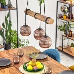 Koyoto Suspension, Boule lumineuse, Suspension Écru, Noir, 3 lumières