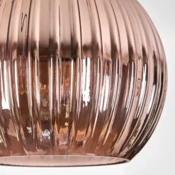 Koyoto Suspension, Boule lumineuse, Suspension 30 cm Bleu, Vert, Cuivré, 3 lumières