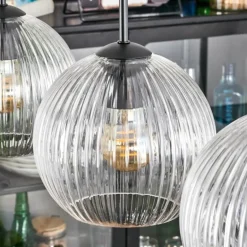 Koyoto Suspension, Boule lumineuse, Suspension Clair, 3 lumières