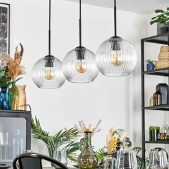 Koyoto Suspension, Boule lumineuse, Suspension Clair, 3 lumières