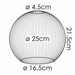 Koyoto Verre de rechange 25 cm Clair