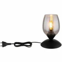 Kuwaita Lampe à poser Luminaires Globo Lighting Noir, 1 lumière