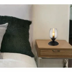 Kuwaita Lampe à poser Luminaires Globo Lighting Noir, 1 lumière