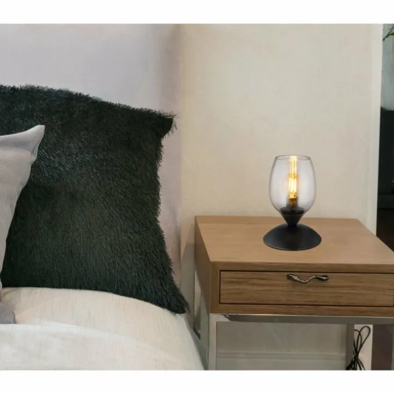 Kuwaita Lampe à poser Luminaires Globo Lighting Noir, 1 lumière