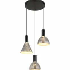 Labora Suspension Luminaires Globo Lighting LED Noir, 1 lumière