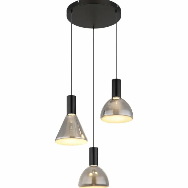 Labora Suspension Luminaires Globo Lighting LED Noir, 1 lumière