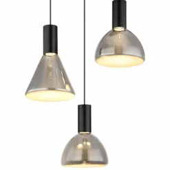 Labora Suspension Luminaires Globo Lighting LED Noir, 1 lumière