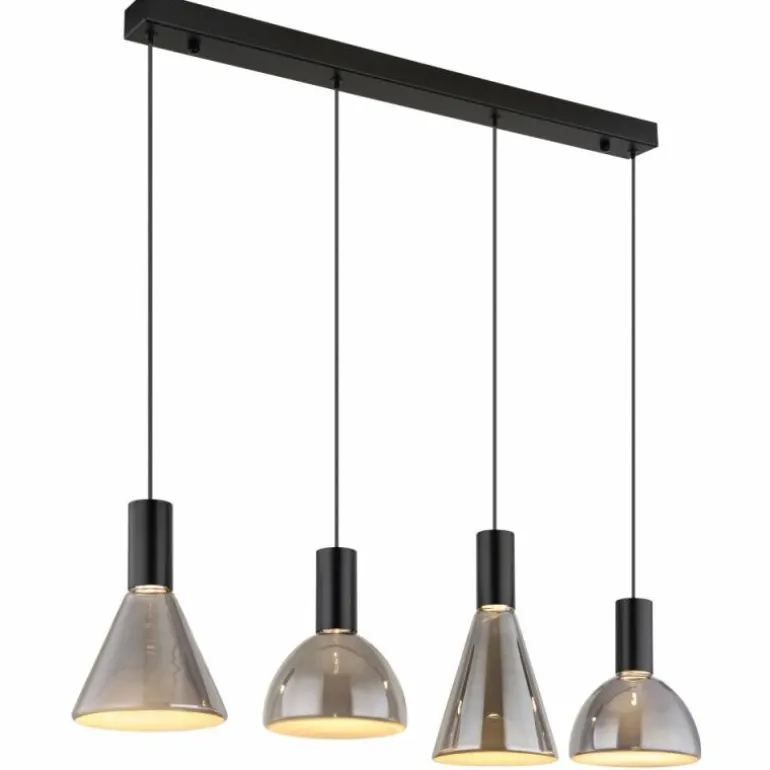 Labora Suspension Luminaires Globo Lighting LED Noir, 1 lumière