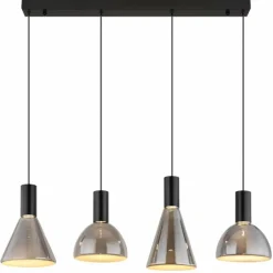 Labora Suspension Luminaires Globo Lighting LED Noir, 1 lumière