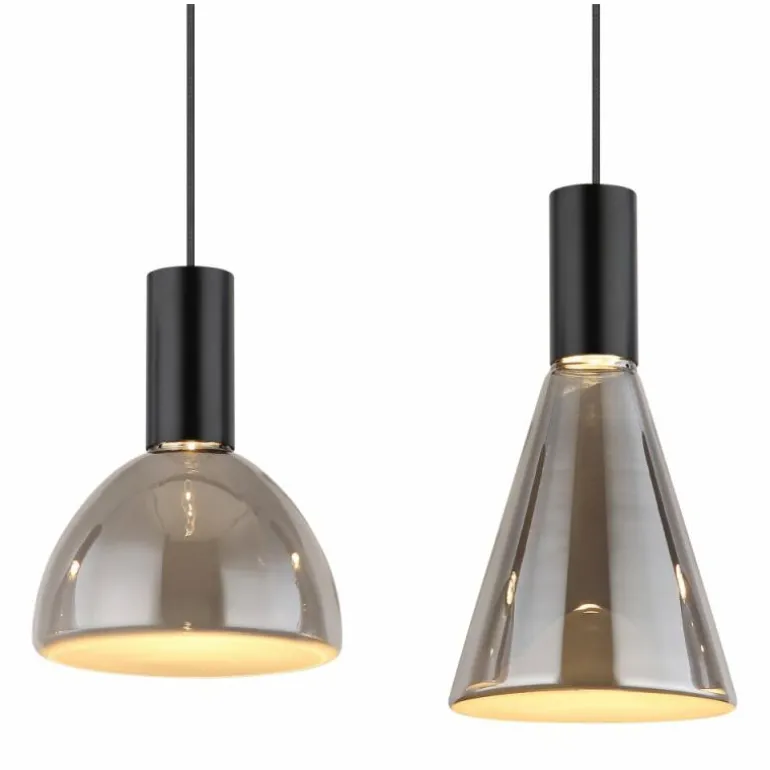 Labora Suspension Luminaires Globo Lighting LED Noir, 1 lumière