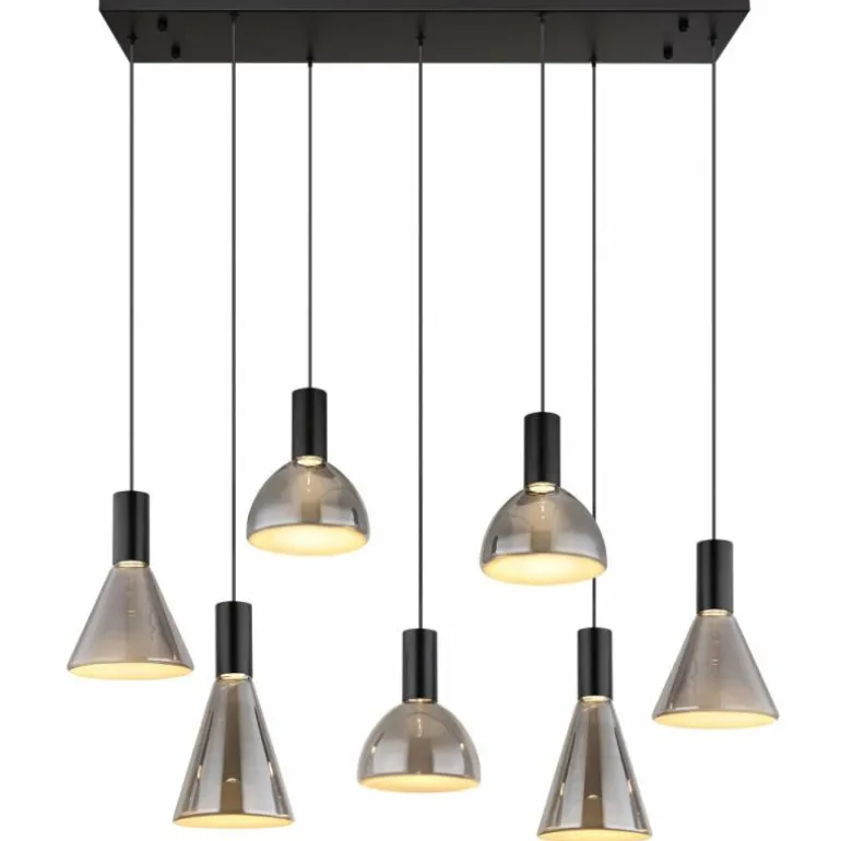 Labora Suspension Luminaires Globo Lighting LED Noir, 1 lumière