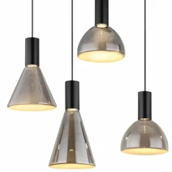 Labora Suspension Luminaires Globo Lighting LED Noir, 1 lumière