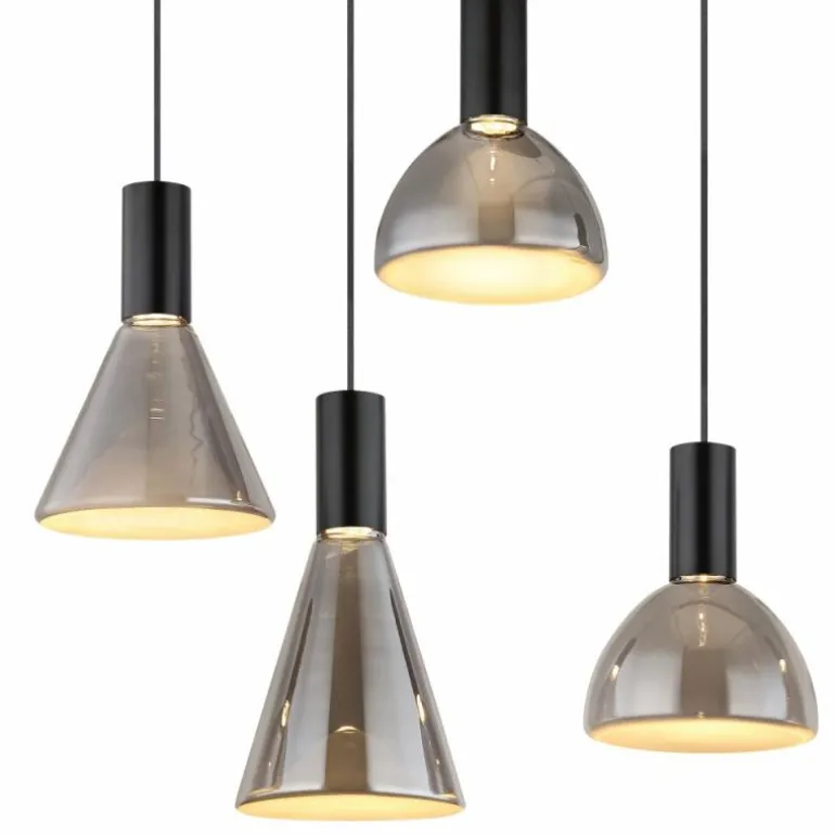 Labora Suspension Luminaires Globo Lighting LED Noir, 1 lumière
