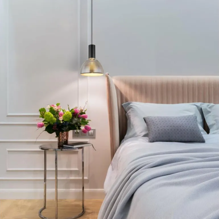 Labora Suspension Luminaires Globo Lighting LED Noir, 1 lumière