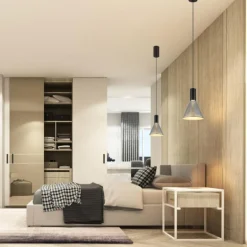 Labora Suspension Luminaires Globo Lighting LED Noir, 1 lumière