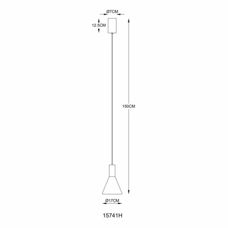 Labora Suspension Luminaires Globo Lighting LED Noir, 1 lumière