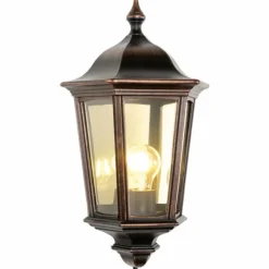 Lalling Applique murale Luminaires LCD Cuivre, Noir, 1 lumière