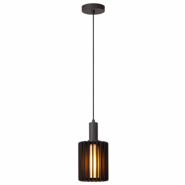 LAMBRES Suspension Luminaires Lucide Noir, 1 lumière