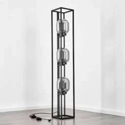 Lampadaire Arieux Noir, 3 lumières