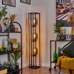 Lampadaire Arieux Noir, 3 lumières