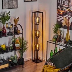 Lampadaire Arieux Noir, 3 lumières