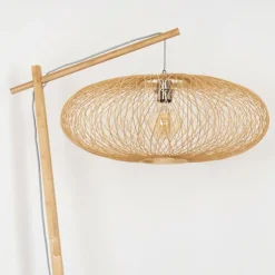 Lampadaire Brooker Écru, 1 lumière