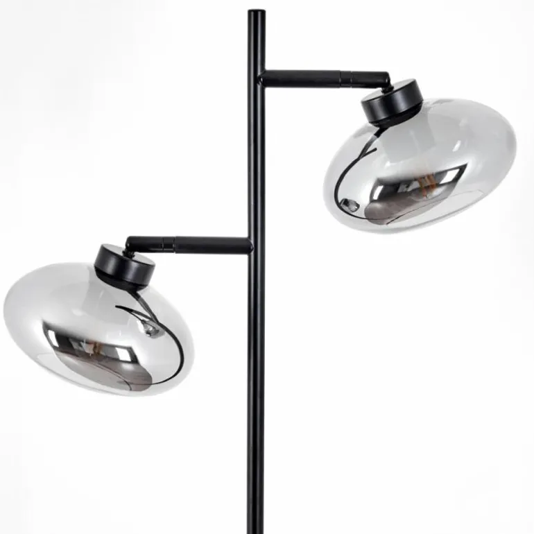Lampadaire Haikala Noir, 2 lumières
