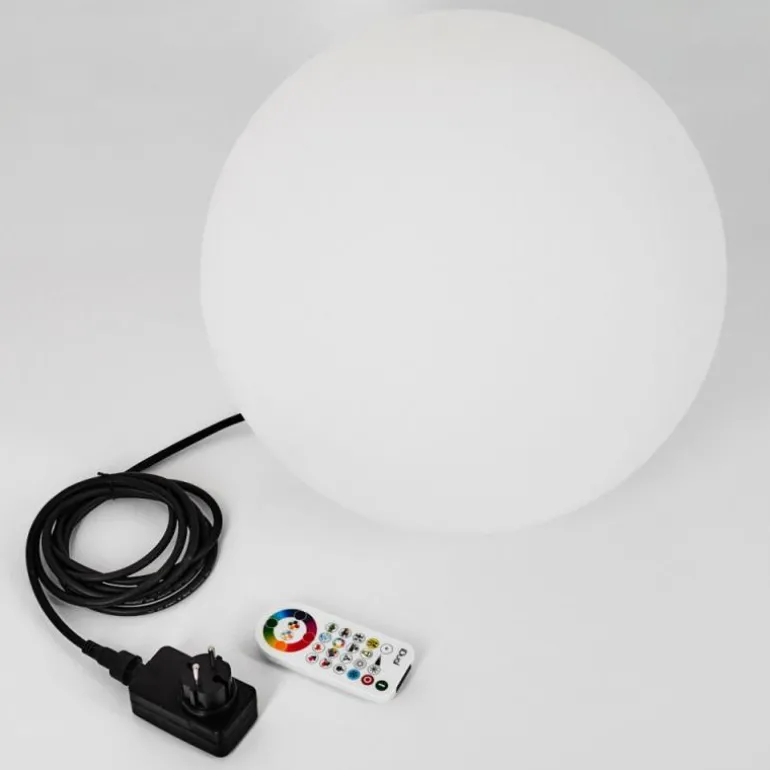 Lampadaire Loural LED Nickel mat, 1 lumière, Télécommandes, Changeur de couleurs