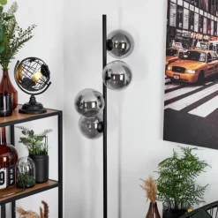 Lampadaire Remaisnil Noir, 4 lumières