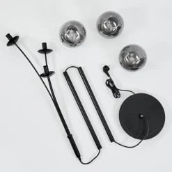 Lampadaire Salamonde Noir, 3 lumières