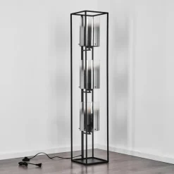 Lampadaire Sarniguet Noir, 3 lumières