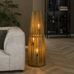 Lampadaire Solca Écru, 3 lumières