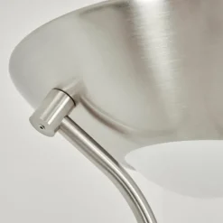 Lampadaire à vasque Rom Nickel mat, 2 lumières