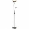 Lampadaire à vasque Brilliant Leuchten Ollie LED Blanc, 1 lumière