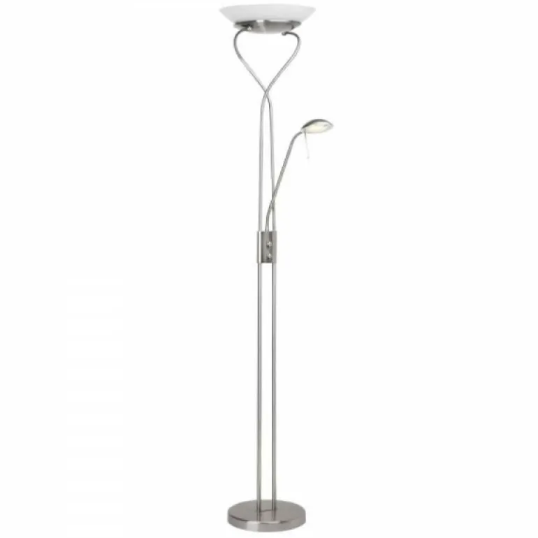 Lampadaire à vasque Brilliant Leuchten Ollie LED Blanc, 1 lumière