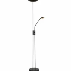 Lampadaire à vasque Globo GANINA LED Noir, 2 lumières